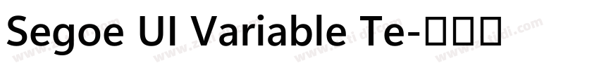 Segoe UI Variable Te字体转换